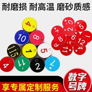 数字号码牌寄存牌洗浴编号钥匙牌桑拿线圈塑料手牌防水标签牌包邮