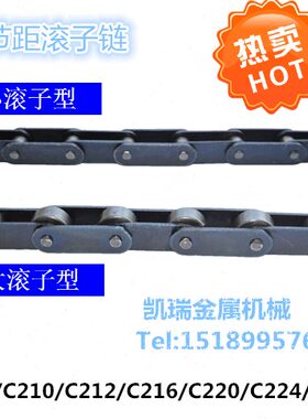 C216A/C216AL双节距滚子链条 C2080/2082  小/大滚子链1寸双节距