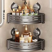 墙角置物架免打孔浴室三角架卫生间洗漱台壁挂厕所洗手间厨房收纳