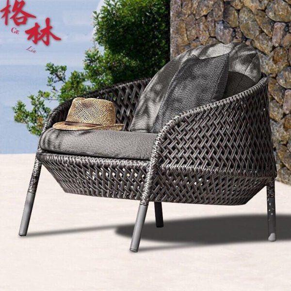 户外沙发庭院花园露天台懒人创意休闲室外家具藤编椅单人茶几组合,住宅家具,户外沙发,淘宝优惠券,粉丝福利购,淘宝优惠卷