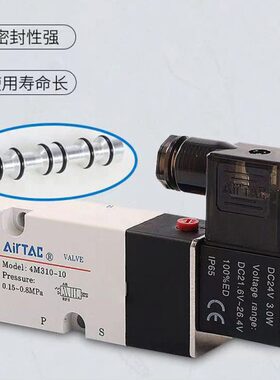 亚德客原装4M31010B面板安装式电磁阀4M32010B 4M31008A 4M32008B