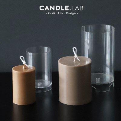 CANDLE.LAB | 蜡烛用平头圆柱形PC模具透明硬质塑料蜡烛模具15,家居饰品,香薰DIY材料/工具,淘宝优惠券,粉丝福利购,淘宝优惠卷