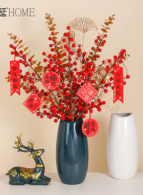 发财红果客厅电视柜摆件家居装饰品新年搬家乔迁R新居之喜开业礼