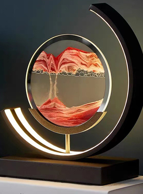 流沙画摆件创意沙漏客厅r桌面酒柜装饰办公室摆设乔迁生日礼物高