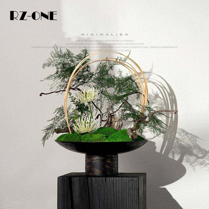 匠十三 新中式仿真花艺样板间餐厅茶几茶室桌面摆件植物装饰品,鲜花速递/花卉仿真/绿植园艺,割草机/草坪机,淘宝优惠券,粉丝福利购,淘宝优惠卷