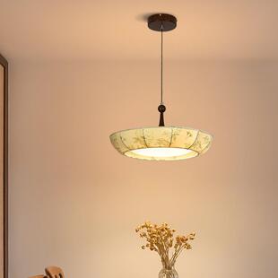 餐厅灯吊灯中古风艺术创意花纹布艺卧室灯法式温馨浪漫餐桌吧台灯