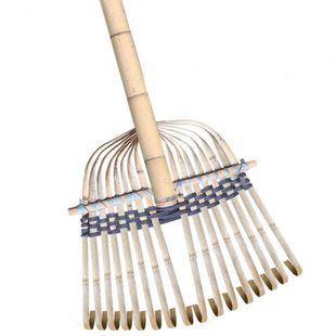 兰诗（LAUTEE）SB-0329竹耙子物业环卫搂草耙搂落叶耙16齿竹耙-5