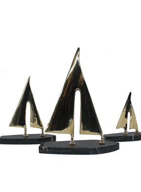 一帆风顺帆船摆件客厅电视柜书架家居软装饰品乔迁送礼Z办公室摆