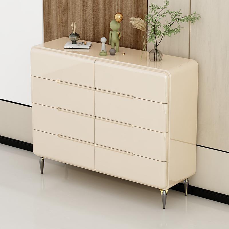 意式奶油风卧室烤漆斗柜收纳柜六斗柜轻奢客厅收纳简约现代八斗柜