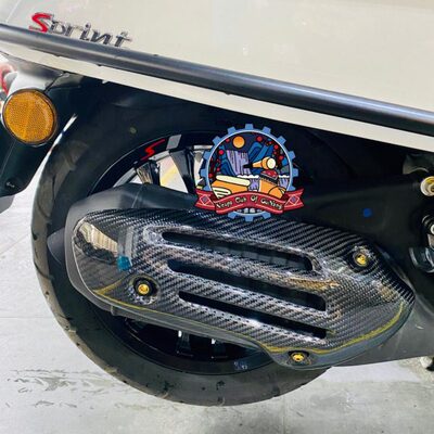 vespa 春天 冲刺X-TOP纯碳纤维排气盖 排气罩