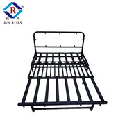 三折推拉铁架床 伸缩抽拉床 折叠沙发两用小户型五金配件