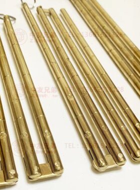船用 测深杆 测深尺 370306量水深铜刻度尺 铜折尺量油尺 测深锤