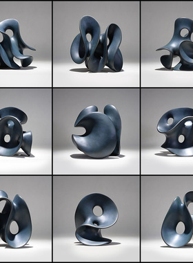 家居饰品现代酒店配饰创意别墅样板房摆设抽象艺术雕X塑大摆件定