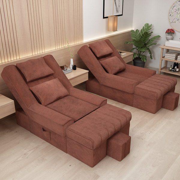 足疗沙发电动足浴沙发按摩床美容美甲美睫椅子洗泡脚沐足采耳躺椅