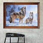 蒙古客厅沙发背景墙卧室房间房间北欧长方形成品风景羊毛挂毯壁毯