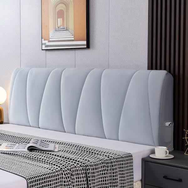 全包床头罩套夹棉2022新款简单大方软包套罩纯色通用床头套罩盖布,居家布艺,床头罩,淘宝优惠券,粉丝福利购,淘宝优惠卷