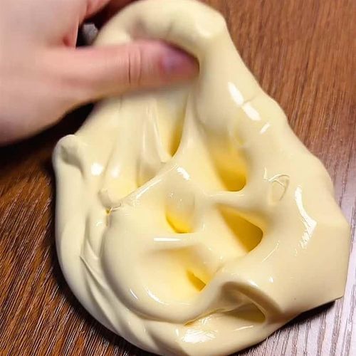 爆款芝士b厚乳酪可爱亮片史莱姆起泡胶解压泥捏捏超大软泥网红同