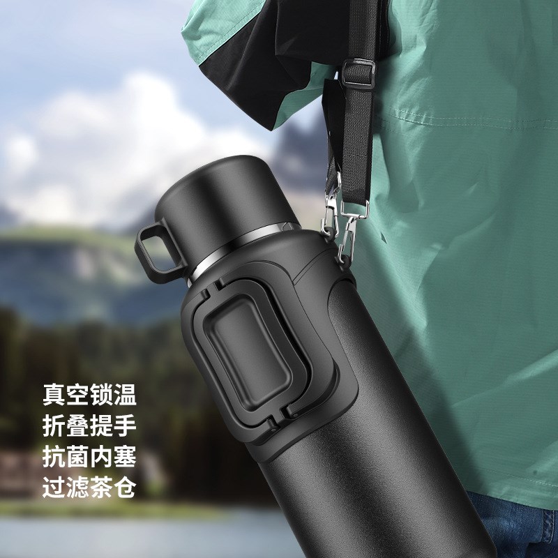 316不锈钢大容量保温壶男家用户外运动便携O车载热水壶泡茶旅行壶