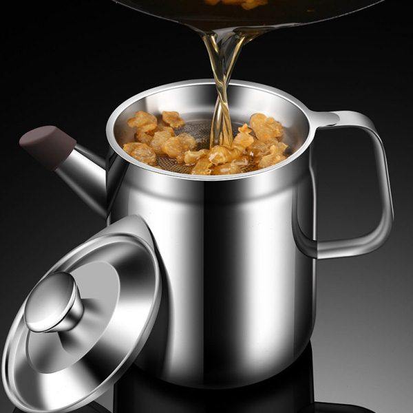 滤网油壶304不锈钢家用大号储油壶厨房过滤油渣神器油滤油壶,厨房/烹饪用具,油壶,淘宝优惠券,粉丝福利购,淘宝优惠卷