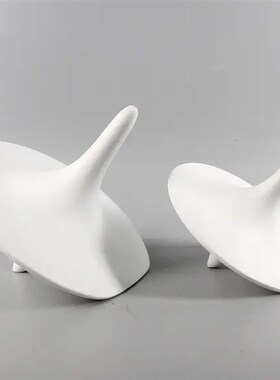 现代简约b创意树脂几何摆件样板房售楼处桌面书架办公桌软装饰品