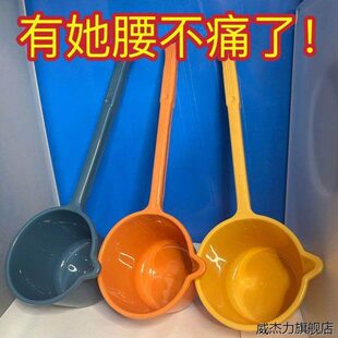 长柄水勺家用加厚厨房厕所水瓢浇花儿童洗澡水舀子商用塑料大小号