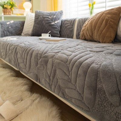 珊瑚绒新款短毛绒沙发垫布艺防滑现代简约沙发套罩巾座坐垫子盖布,居家布艺,沙发垫,淘宝优惠券,粉丝福利购,淘宝优惠卷