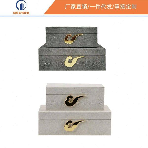 厂家直供样板间祥云金属扣足球纹装饰盒收纳盒摆件工艺装饰首饰盒,包装,首饰包装,淘宝优惠券,粉丝福利购,淘宝优惠卷