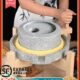 小石磨家用小型复古豆浆豆腐幼儿园手动推磨盘机老式 麻青石墨磨子