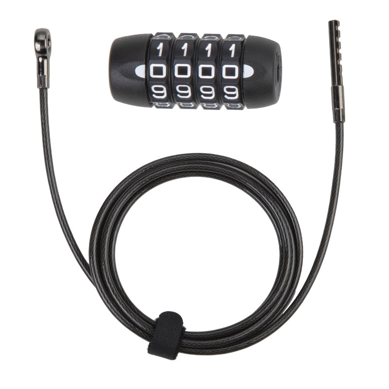加长小头便携钢丝钢缆绳平衡滑板推E车三轮自行车行李防盗密码锁