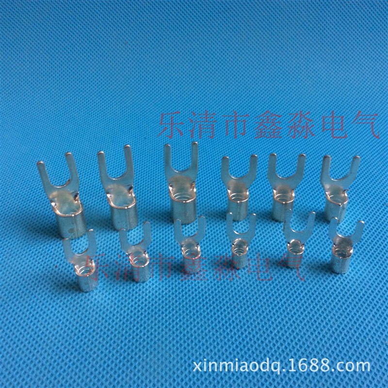 UT6-8f叉形裸端头 叉形接线鼻子冷压Y型裸端子规格