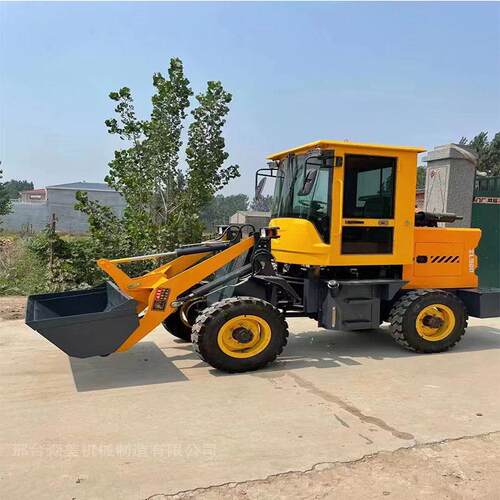 小型装载机四驱液压铲车20型农用抓木抓草机30型工程推土铲车