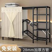 加粗加厚布衣柜新款 免安装 折叠衣柜家用卧室简易衣柜结实组装 衣橱