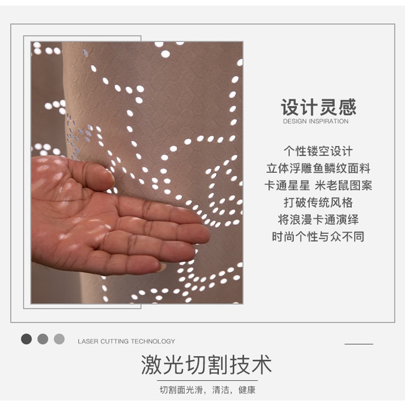 卡通镂空遮光窗帘 创意透光可爱动漫 现代简约卧室儿童房间窗帘布