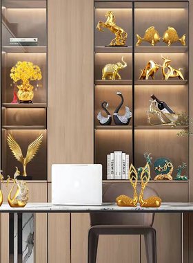 家居客厅房间酒柜装饰p品摆件轻奢高档办公室北欧现代艺术乔迁礼