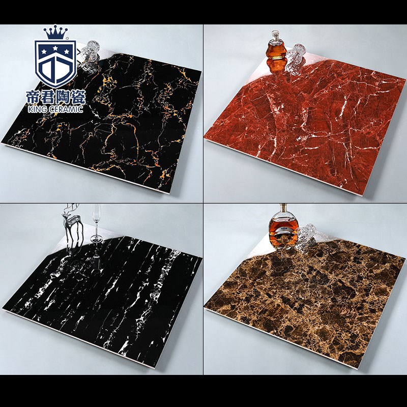 黑金花瓷砖800x800地板砖客A厅深色砖紫罗红深咖网金丝大理石地砖