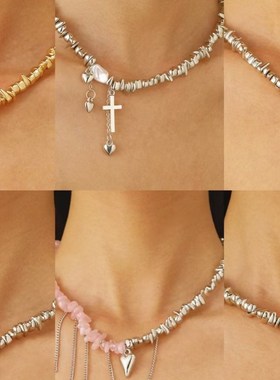 优雅的不规则几何O吊坠项炼首饰