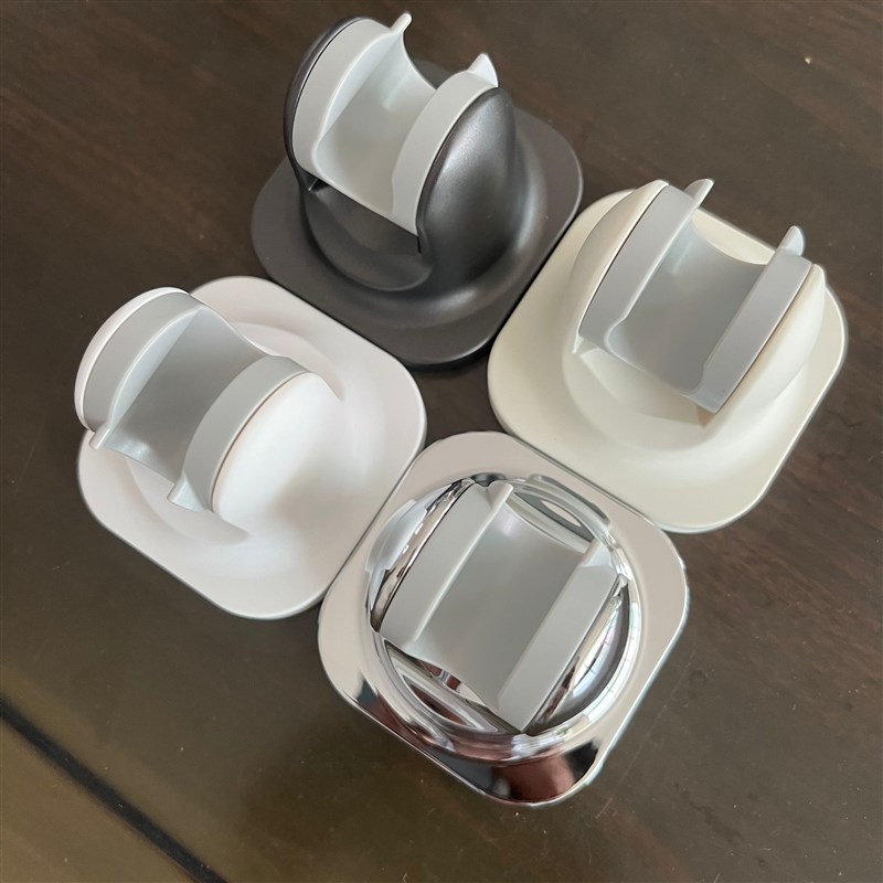 浴室通用手d持式淋浴插座支架可免钉螺钉固定Abs乳白色枪灰色白色