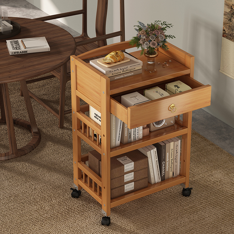 移动小推车茶几置物架用小w边几沙发边柜小户型茶水柜茶台收纳柜