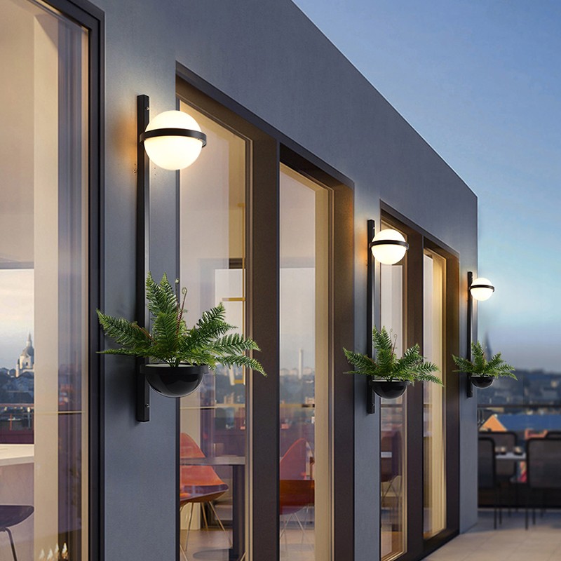 壁灯户外防水庭院灯别墅t室外景观花架灯植物生长灯太阳能外墙灯