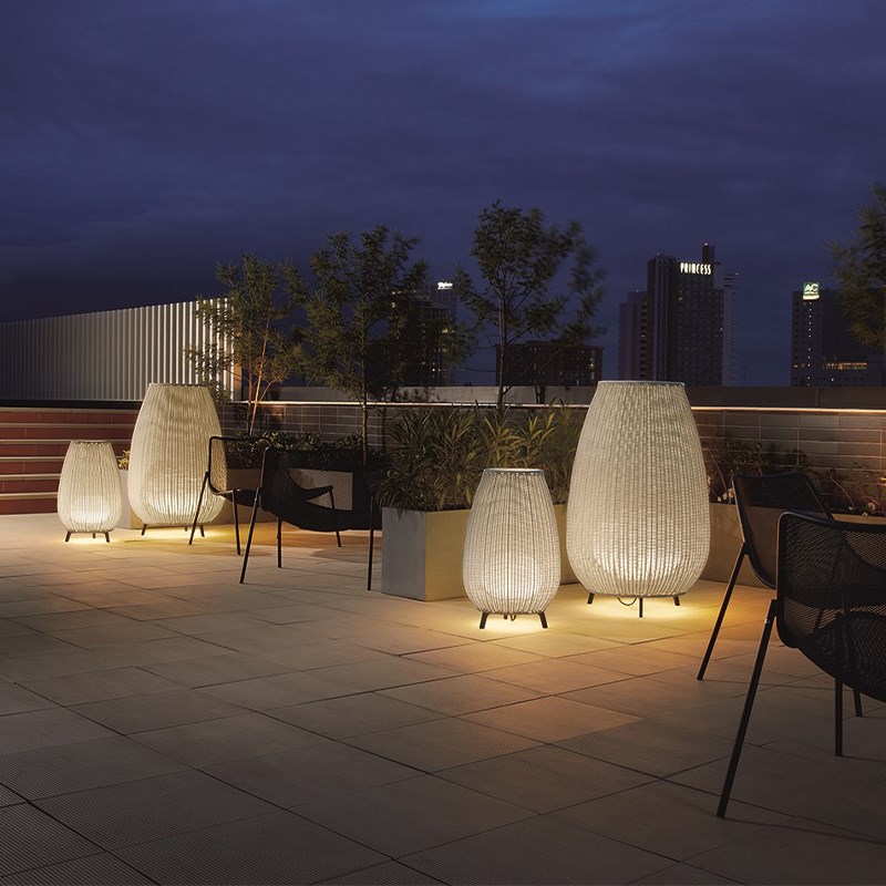 东南亚酒店海景房客厅样板房别墅庭院G草坪花园藤艺藤编户外落地