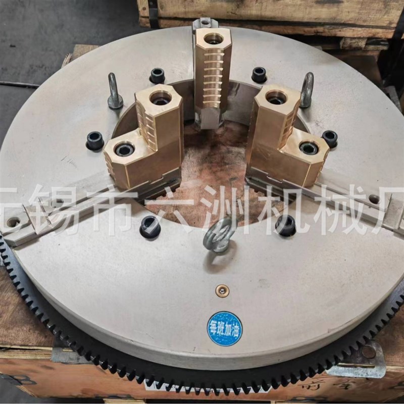 厂家定 制WPDj400三爪自定心焊接卡盘定位电动大通孔旋转管子卡盘