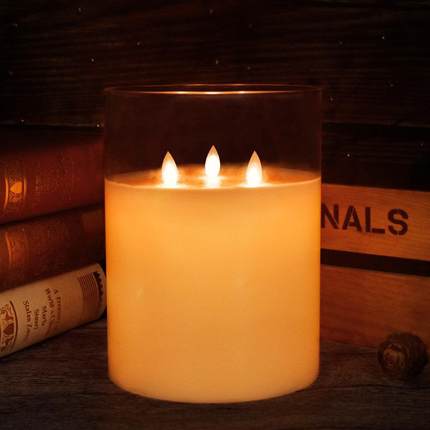 15CM超大直径LED摇摆电子蜡烛灯婚庆生日酒吧浪漫仿真石蜡装饰灯