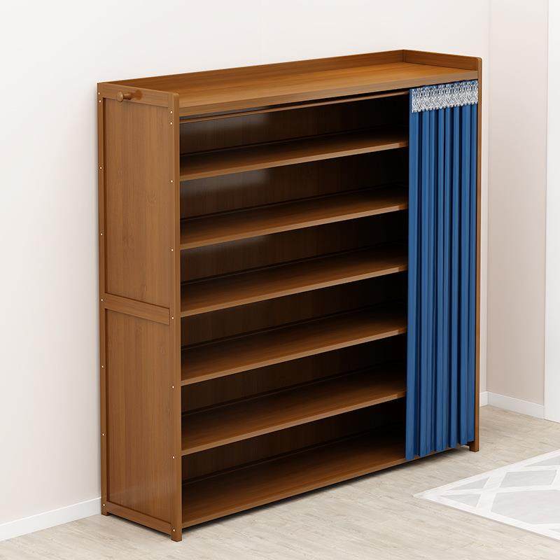 鞋架家用室内门口多层收纳隔尘无门牛津布鞋柜竹制简约现代风,住宅家具,鞋柜,淘宝优惠券,粉丝福利购,淘宝优惠卷