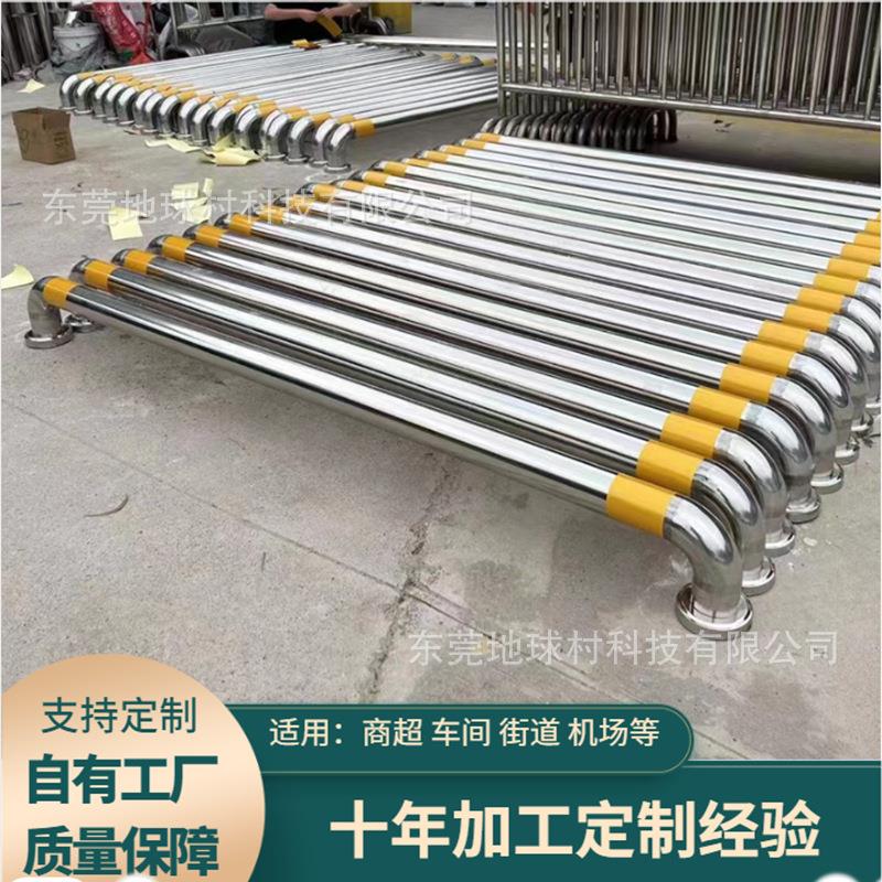 304不锈钢U型M型防撞护栏停车位阻车器防撞杆挡车杆防撞护角