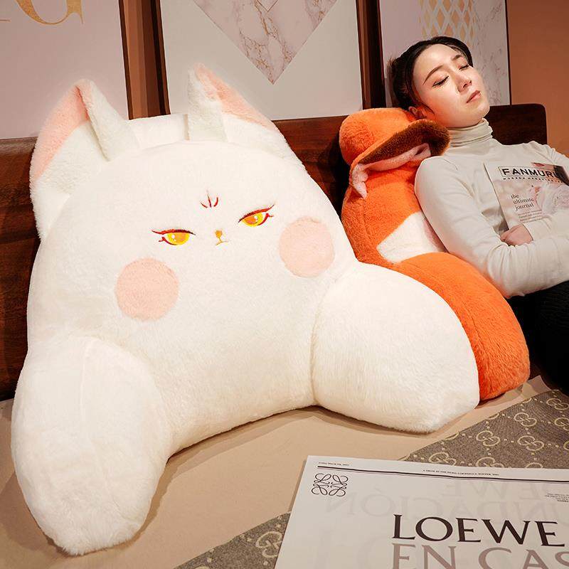 A6L小狐狸床头软包靠背抱枕沙发床上大靠垫宿舍学生办公室护腰大,居家布艺,抱枕被,淘宝优惠券,粉丝福利购,淘宝优惠卷