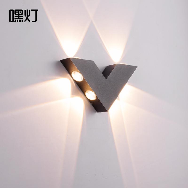 led壁灯户外过道楼梯灯 北欧现代简约背景墙壁灯客厅卧室内床头灯