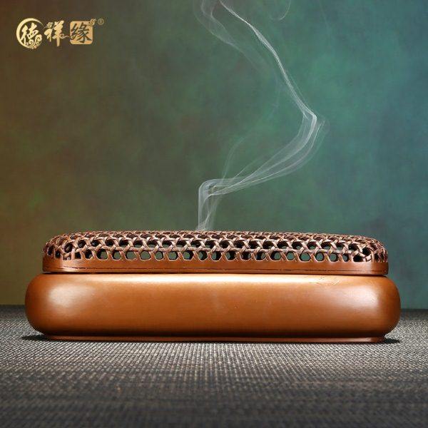 紫藤编纹长方形线香炉仿古手工香薰炉家用室内香道茶道用品线香,家居饰品,香薰炉,淘宝优惠券,粉丝福利购,淘宝优惠卷