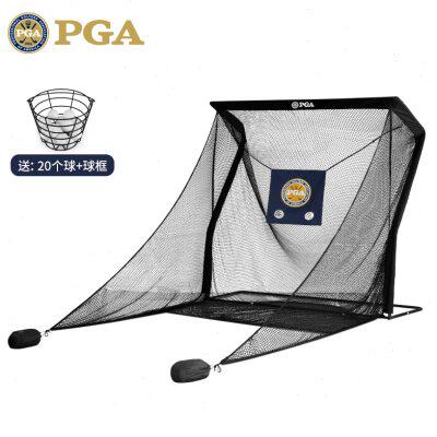 美国PGA 室内高尔夫球练习网 挥杆切杆打击笼 发球机器材训练用品