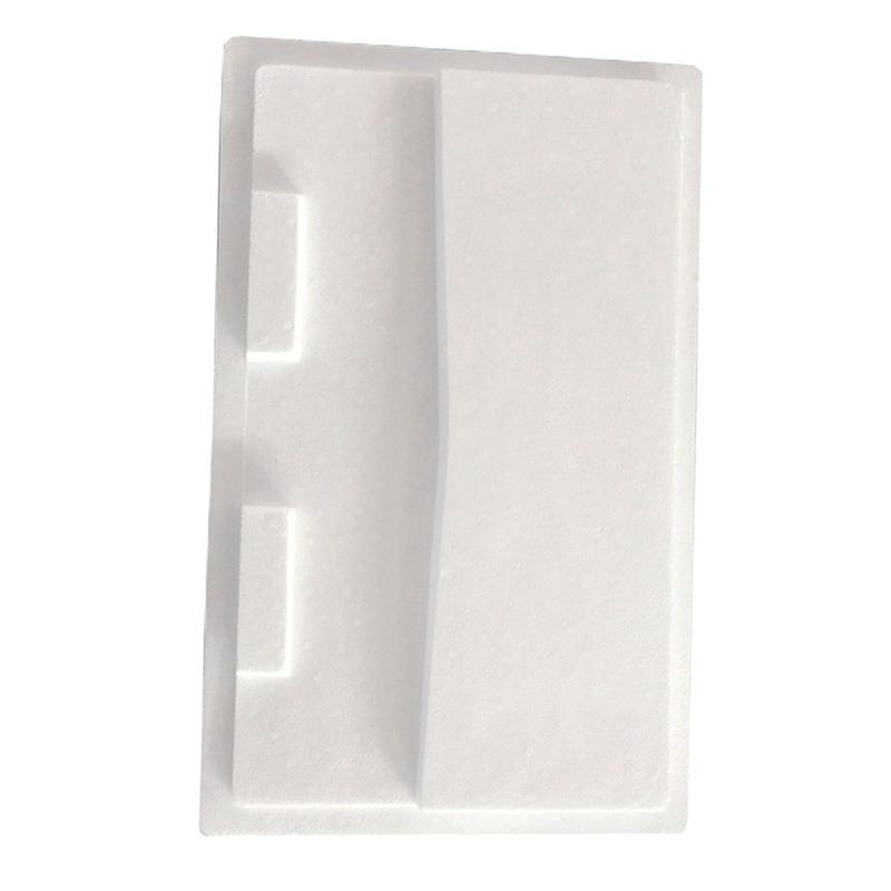 白色保丽龙开模成型泡沫定制 硬质泡沫包K装盒成型 防震包装泡沫