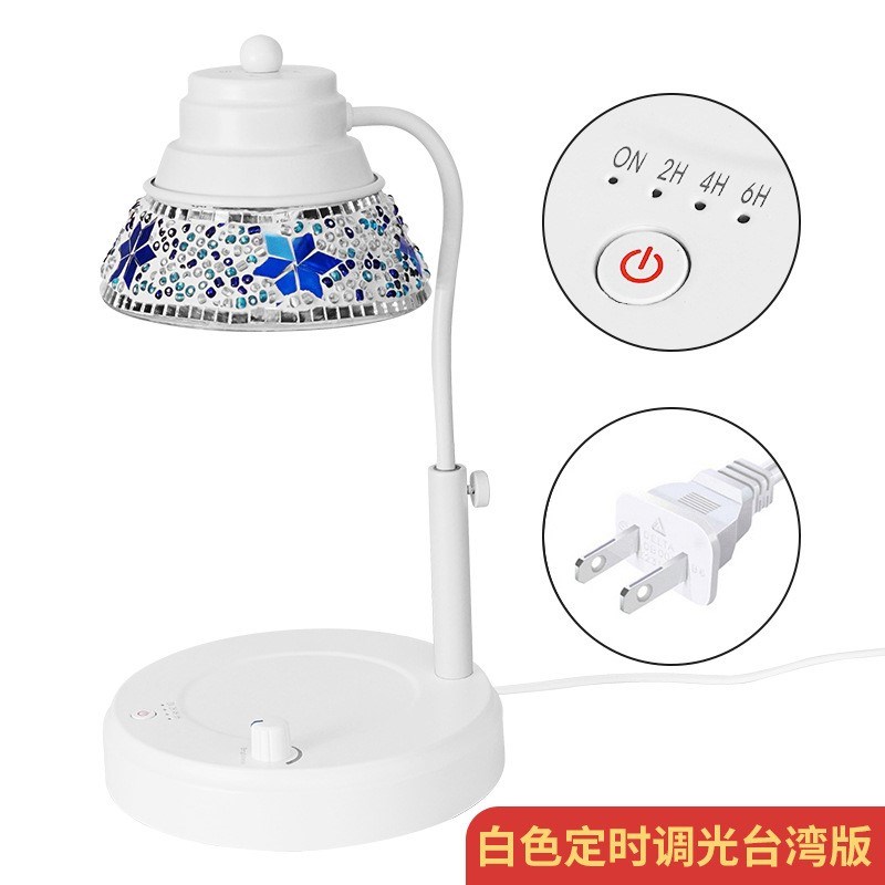 奢华覆古水晶无火融n蜡灯定时调光香薰融烛灯客厅卧室床头气氛灯